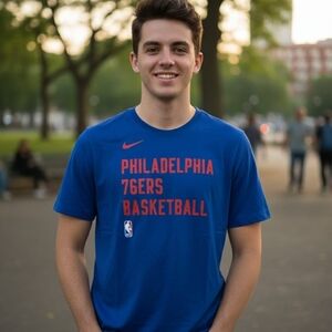 Nike Blue Philadelphia 76ers Tee